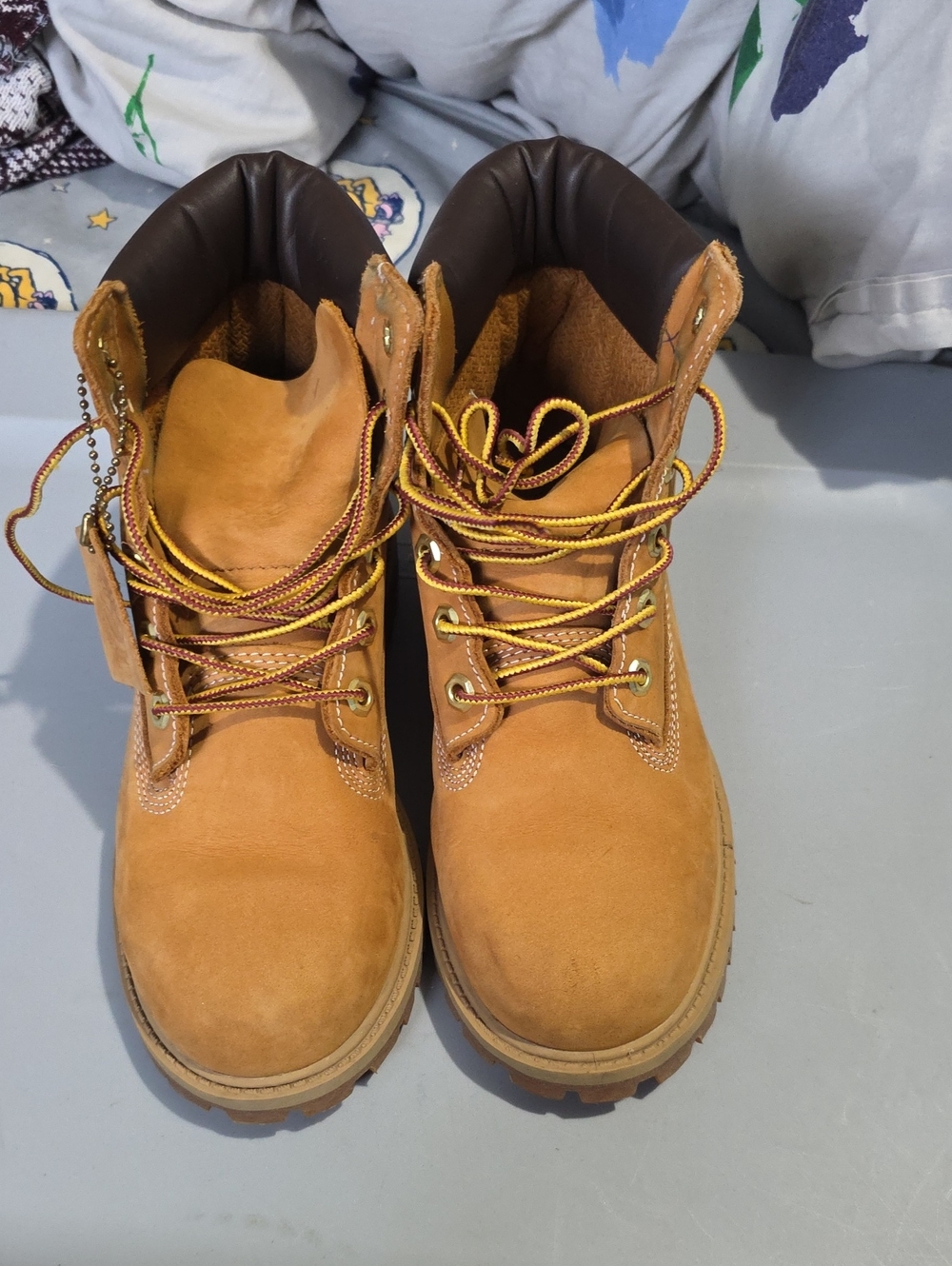 Timberland Wheat/Tan Kids Lace-Up Work Boots